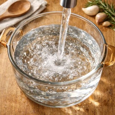 clean tap water